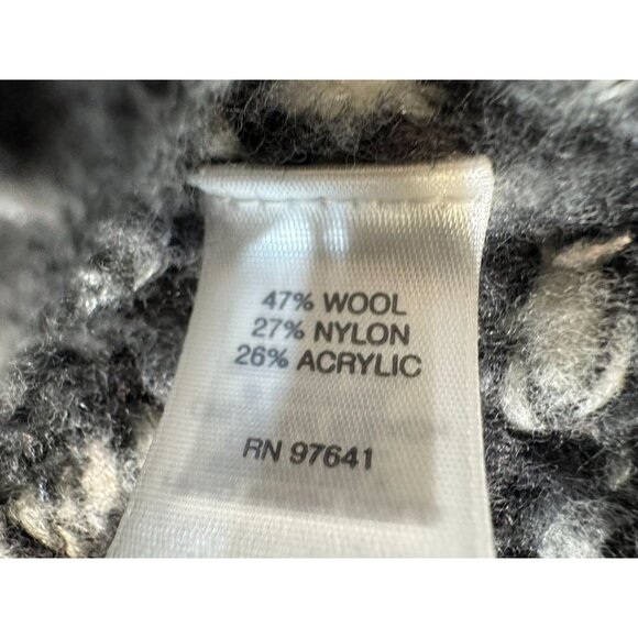 J. Jill Womens Wool Blend Sweater XL Gray & White Textured Pullover - Picture 4 of 11